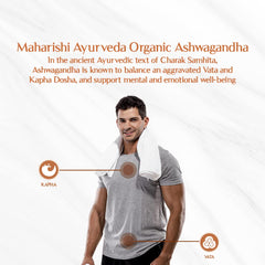 Maharishi Ayurveda Organic Ashwagandha 100% Organic General Wellness Tablets Rejuvenates Mind & Body Made With Pure Herbs | 60 Tablets 100gm 0.2lbs Each Pack Of 2