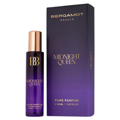 Bergamot Beaute Midnight Queen Pure Parfum 30ml 1.0 Fl.oz. | 12+ Hrs Long Lasting Perfume For Women | Higher Concentration Than EDP