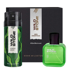 Wild Stone Forest Spice Deodorant Body Spray 150ml 5.0 Fl.oz. & Perfume 50ml 1.6 Fl.oz. | Perfect Gift Set For Men