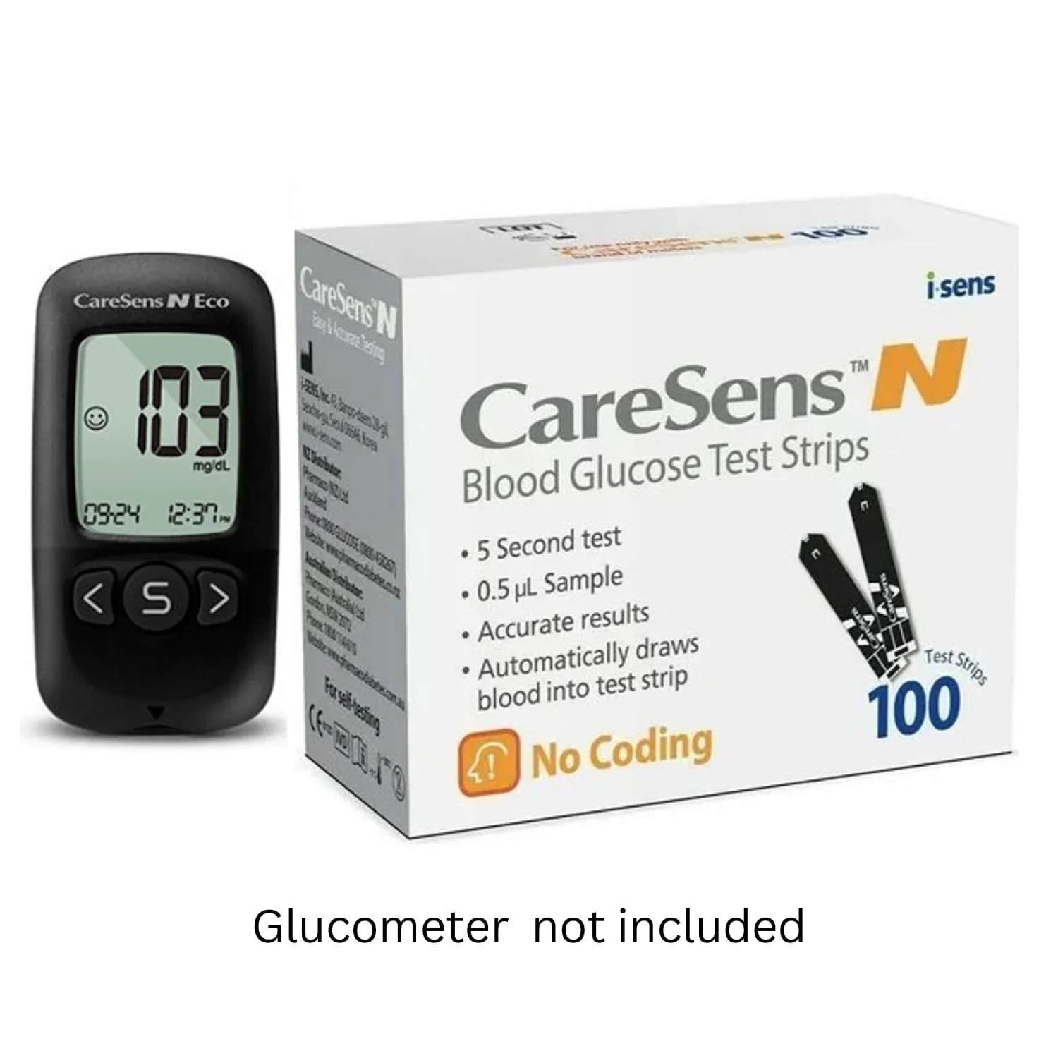 Rossify CareSens N Blood Glucose Test Strips - 50 Strips | Self Test