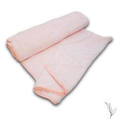 Nive Home Linens Microfiber Bath Towel 800 Gsm | Self Design, Ultra Soft, Super Absorbent, Quick Dry (Dark Plum & Baby Pink)- Pack Of 2