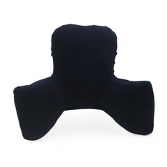 Backrest & Reading Pillow, Bed Support Pillow With High Armrests, Navy Blue - X Large Size | 100% Cotton Removable Cover | For Back & Shoulder Support, Comfortable Pillow - Pack Of 1