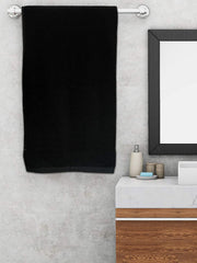 Kuber Industries Cotton Bath Towel 450 Gsm (Black)