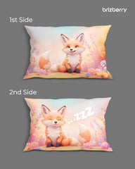 Kids Pillow Cushion With Super Soft Fabric, Animal & Cartoon Prints - 12x18 Inches | Dual Sided Design, Durable & Easy Care | Large & Versatile, Multi-Purpose, Made In India - Design 16