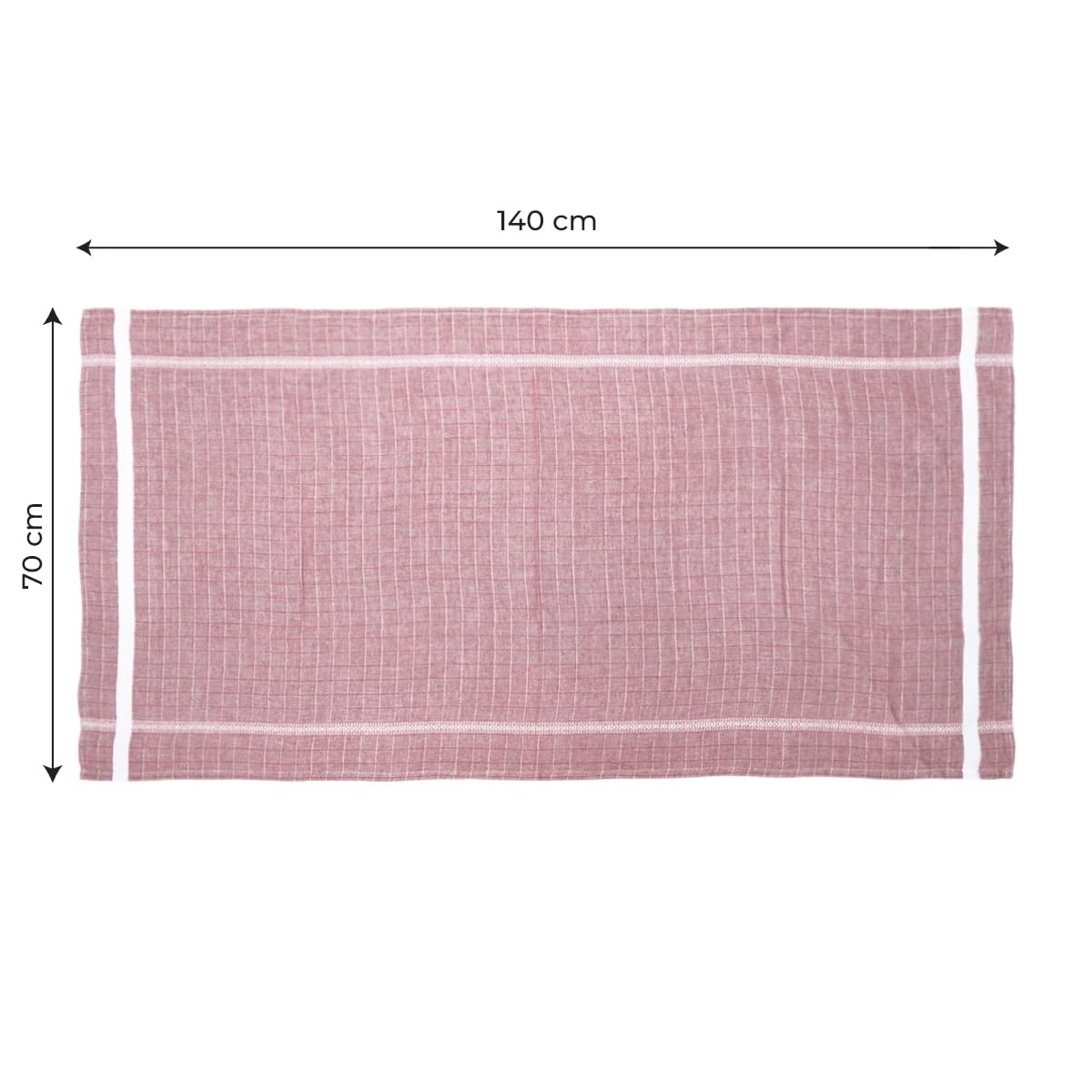 Thirsty Towel Cotton Bath Towel 200 Gsm | Super Soft & High Absorbency Towels, Quick Dry Bath Towels Large Size For Men, Women & Kids (Red)