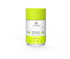 Nutriherbs Tribulus Terrestris Gokshura Capsules 800mg Men's Health & Testosterone Support Natural Energy, Stamina, & Performance Booster, Organic Gokshura Fruit | 60 Capsules 100gm 0.2lbs