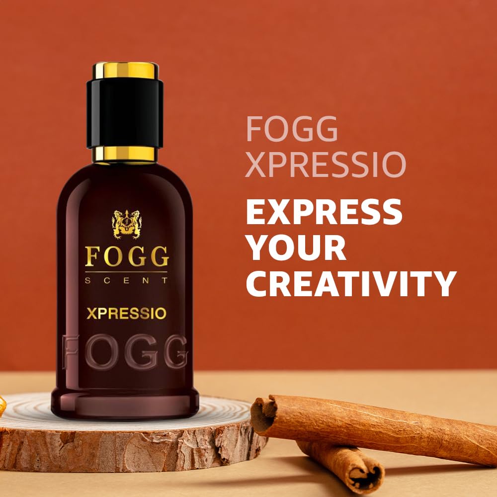 Fogg Scent Xpressio Eau De Parfum For Men 90 Ml 3 Fl.oz. | Long-lasting , Fresh & Powerful Fragrance