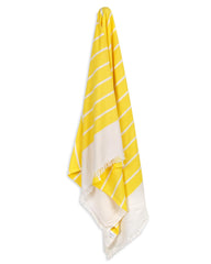 Mush 100% Bamboo Light Weight & Ultra-Compact Turkish Towel 290 Gsm | Super Soft, Absorbent, Quick Dry,Anti-Odor Bamboo Towel (Yellow) 250 Tc