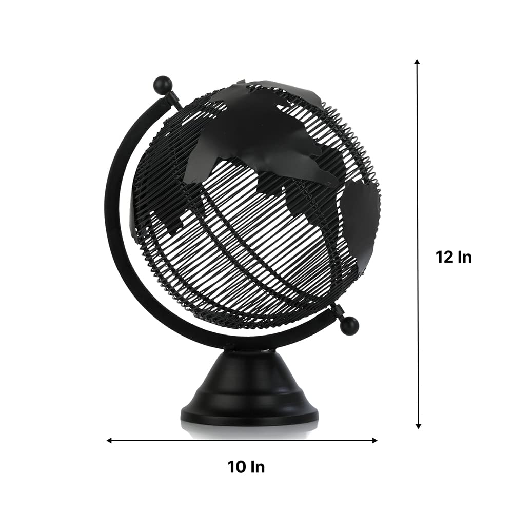 Handcrafted Solidarity Large Globe Showpiece, Artifact For Home Decor, Decorative For Living Room, Drawing Room, Office, Table, Desk & Shelf, (25 X 20 X 30 Cm) Pack Of 1
