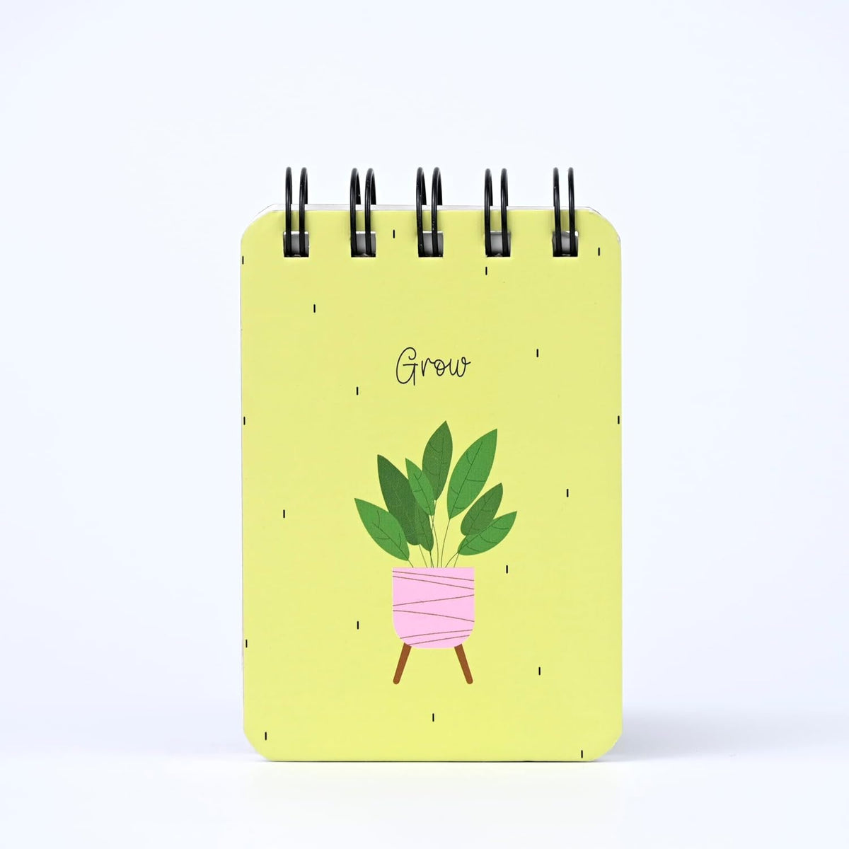 Spiral Pocket Notebook, Cute Mini Notepad, Handy Notebook For School (Grow) Pack Of 1
