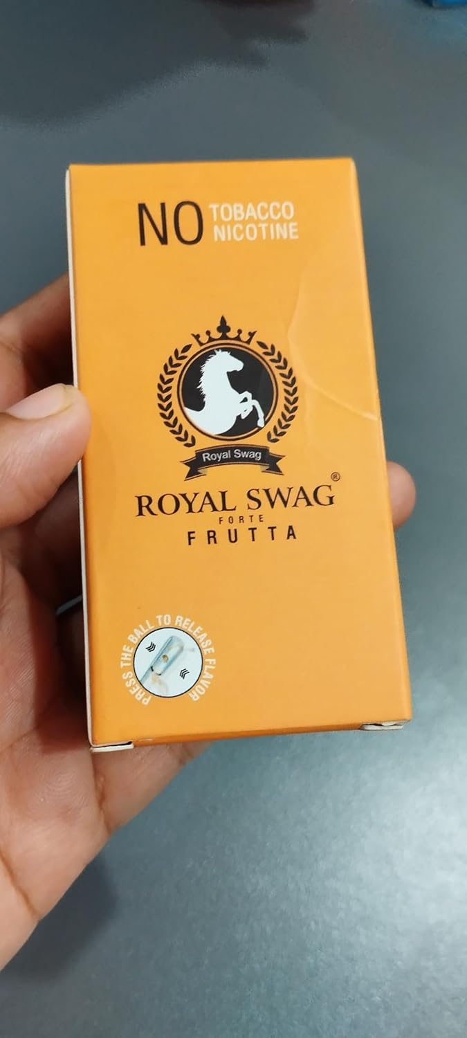 Royal Swag Nicotine And Tobacco Free Ayurvedic Cigarette Combo - 30 Stick With Shot (Frutta, Clove & Mint- Each 10 Stick, Shot - 1)