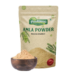 Panchamveda Natural & Organic Amla Indian Gooseberry Powder For Drinking, Eating, Hair & Skin Care | 200gm 0.4lbs