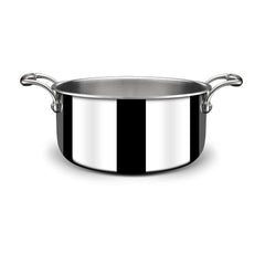 Artisan Triply Stainless Steel Sauce Pot Or Casserole With Lid | Induction Biryani Handi - 1 Liter, 14cm