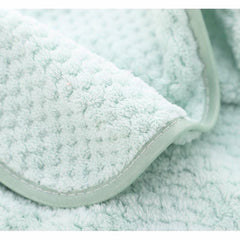 Linear Microfiber Bath Towel & Hand Towel 300 Gsm | Microfiber Bath Towels For Large Size For Men & Women (Green)