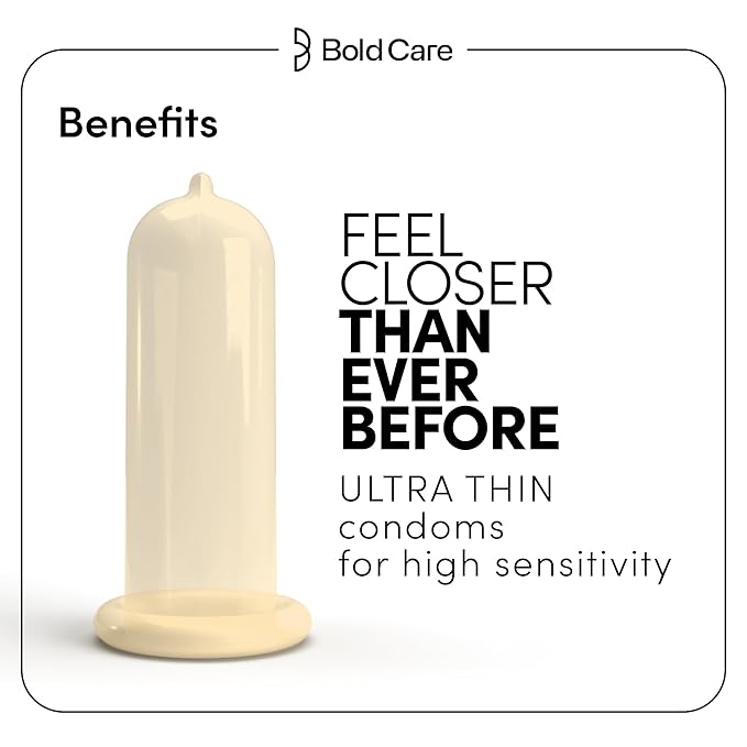 Bold Care 404 Super Ultra Thin Vanilla Flavored Condoms For Men - 10 Count (Pack Of 3)