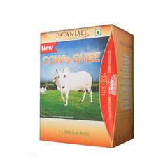 100% Natural Cow'S Ghee By Patanjali | High In Vitamins A, D & Healthy Desi Ghee Good For Dishes | (1 Litr) 33.8 Ounce | Box Pack
