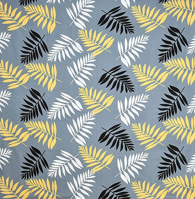 Printed Double Bedsheet With 2 Pillow Cover - 72 X 78 X 6 Inches, Grey & Black | All Around Elastic Fitted Bedsheet | Super Soft Polycotton With 200 Thread Count