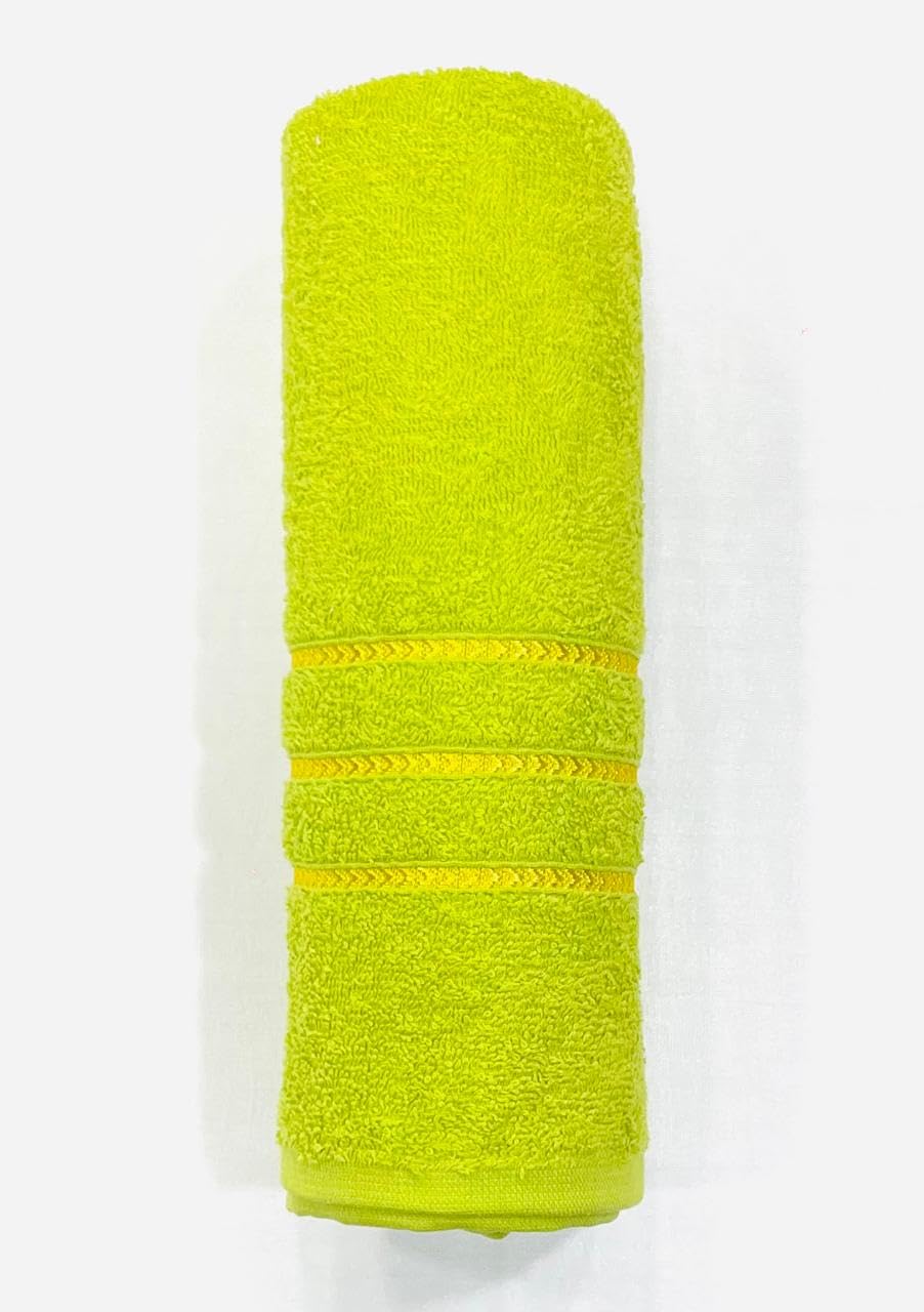 Bombay Dyeing Flora Small Size Bath Towel 500 Gsm - Fancy Green