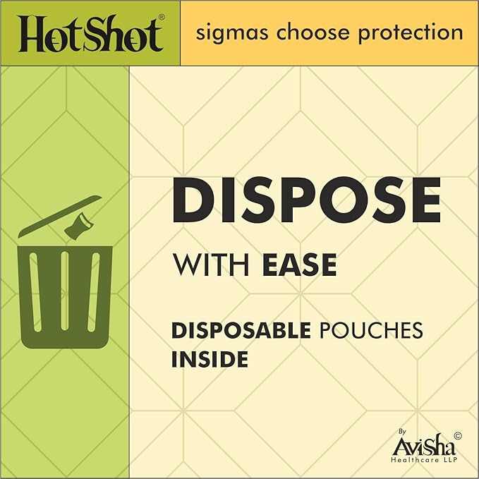 Hot Shot 3in1 Ribbed, Contoured, Dotted Condom For Men - 10 Count