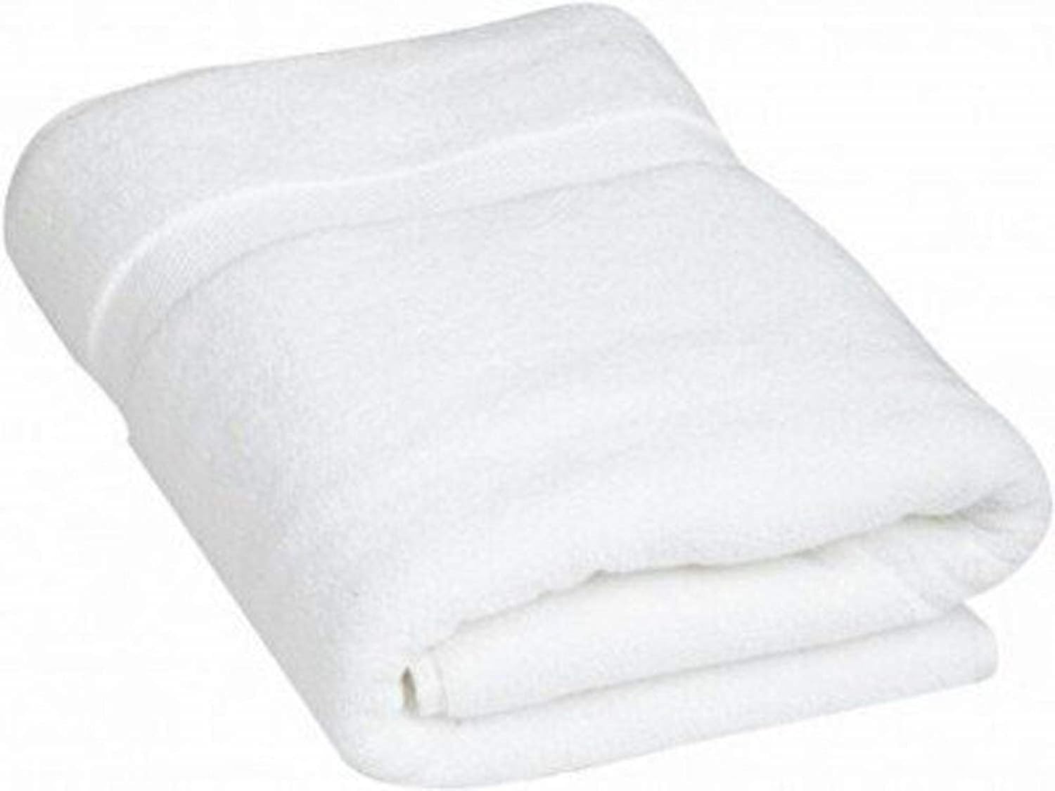 Kuber Industries Cotton Hand/Face Towels 400 Gsm | Easily Washable Workout Gym Napkins For Men - White (Pack Of 2)