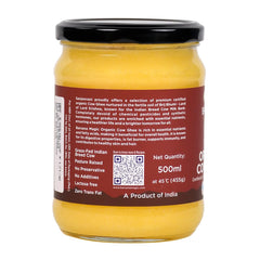 Natural Pure Barsana Magic Cow Ghee By Sanjeevani Organics | Rich In Nutrients & Protein Fiber Healthy Cow Ghee Supports Brain Health | (500ml) 16.9 Ounce | Jar Pack