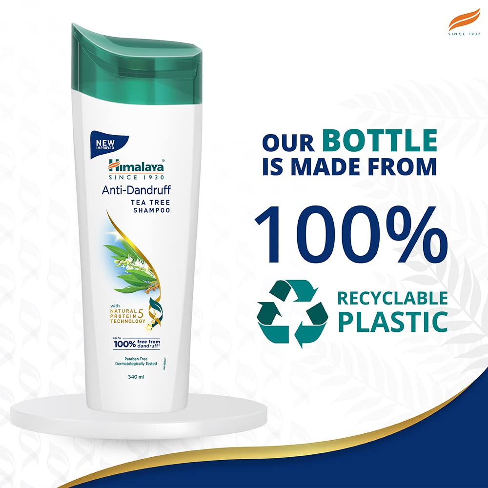 Himalaya Anti - Dandruff Tea Tree Shampoo, Removes Dandruff & Soothes Sclap | 180ml