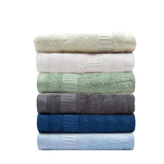 Mush 100% Bamboo Hand Towel 1200 Gsm | Ultra Soft, Absorbent, Quick Dry Towels For Facewash, Gym, Pool, Sports, & Travel - Multicolor (Pack Of 6)