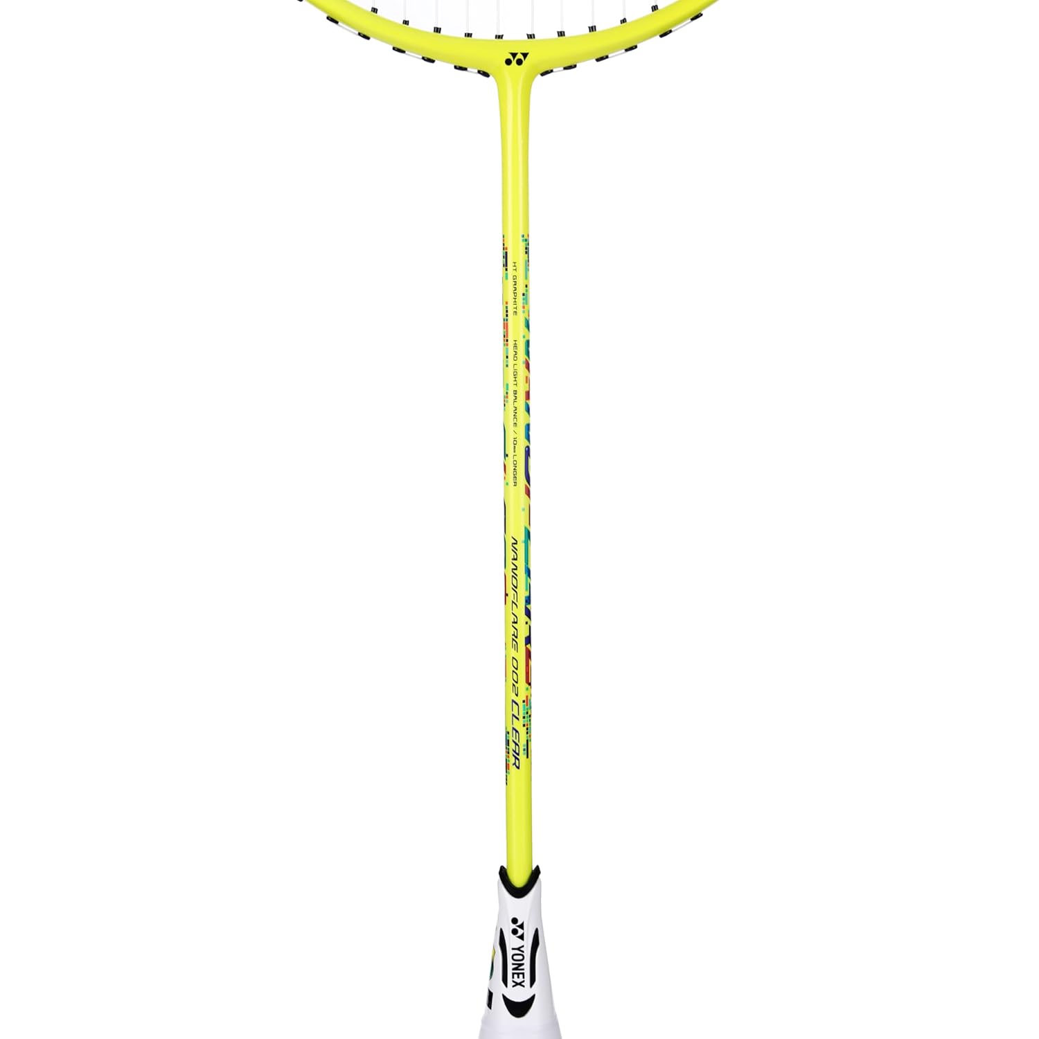 Yonex Graphite Badminton Racquet NANOFLARE 002 CLEAR, Colour - Yellow, Grip Size - 4 1/2 Inches