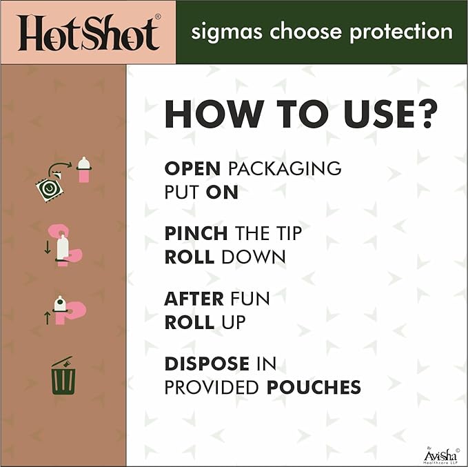 Hotshot Honeymoon 4in1 Extra Time, Ribbed, Dotted, Red Wine, Chocolate Flavor Condoms, 50 Count