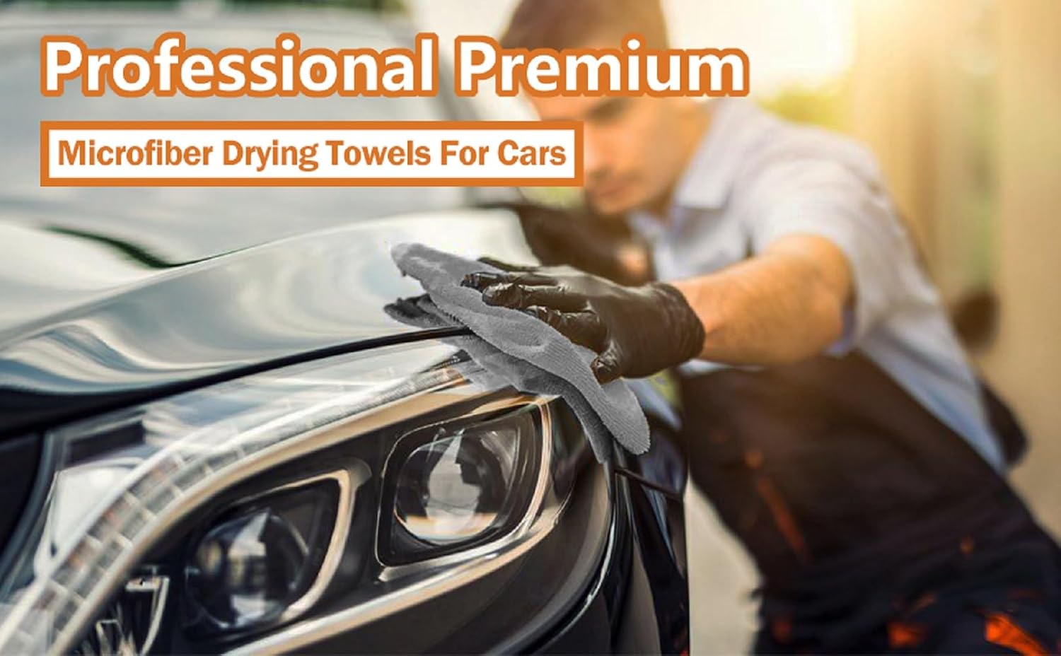Auto Hub Microfiber Cloth 600 Gsm | Ultra Soft- Edgless & Dual Sided Microfiber Cloth Lint & Streakfree Car Cleaning Cloth - Grey (Pack Of 4)