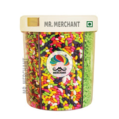 Mr. Merchant Mukhwas 5 In 1 (300gm *2) Green Madrasi, Rajasthani, Gulab, Bangali & Colorful Sauf