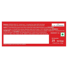 Goodricke Roasted Darjeeling Tea - Pack Of 4 X 25 Tea Bags | Flavoury Golden Orange Pekoe - Premium Black Tea With Rich Taste & Flavor | 100% Pure & Original Long Leaf Chai - Low Caffeine