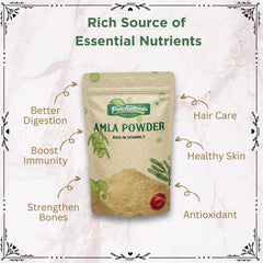 Panchamveda Natural & Organic Amla Indian Gooseberry Powder For Drinking, Eating, Hair & Skin Care | 200gm 0.4lbs
