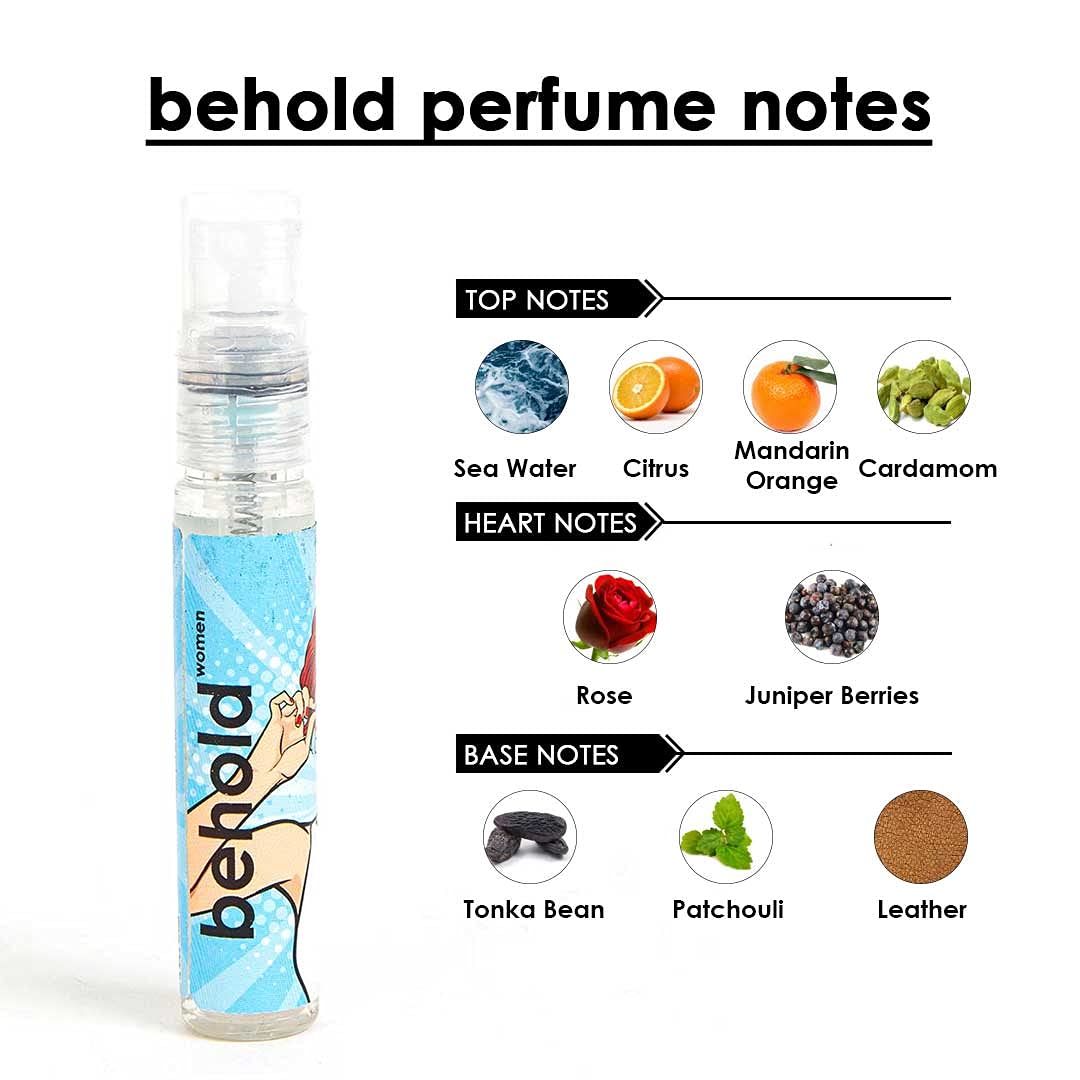 Adiveda Natural Perfume Testers For Women Set Of 7 12ml Each 0.4 Fl.oz. | Long Lasting Unique Fragrances