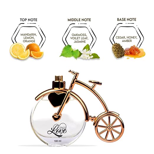 Oscar Only Love Perfume Spray 100ml 3.4 Fl.oz. For Women & Girls | Citrus Fresh Fragrance