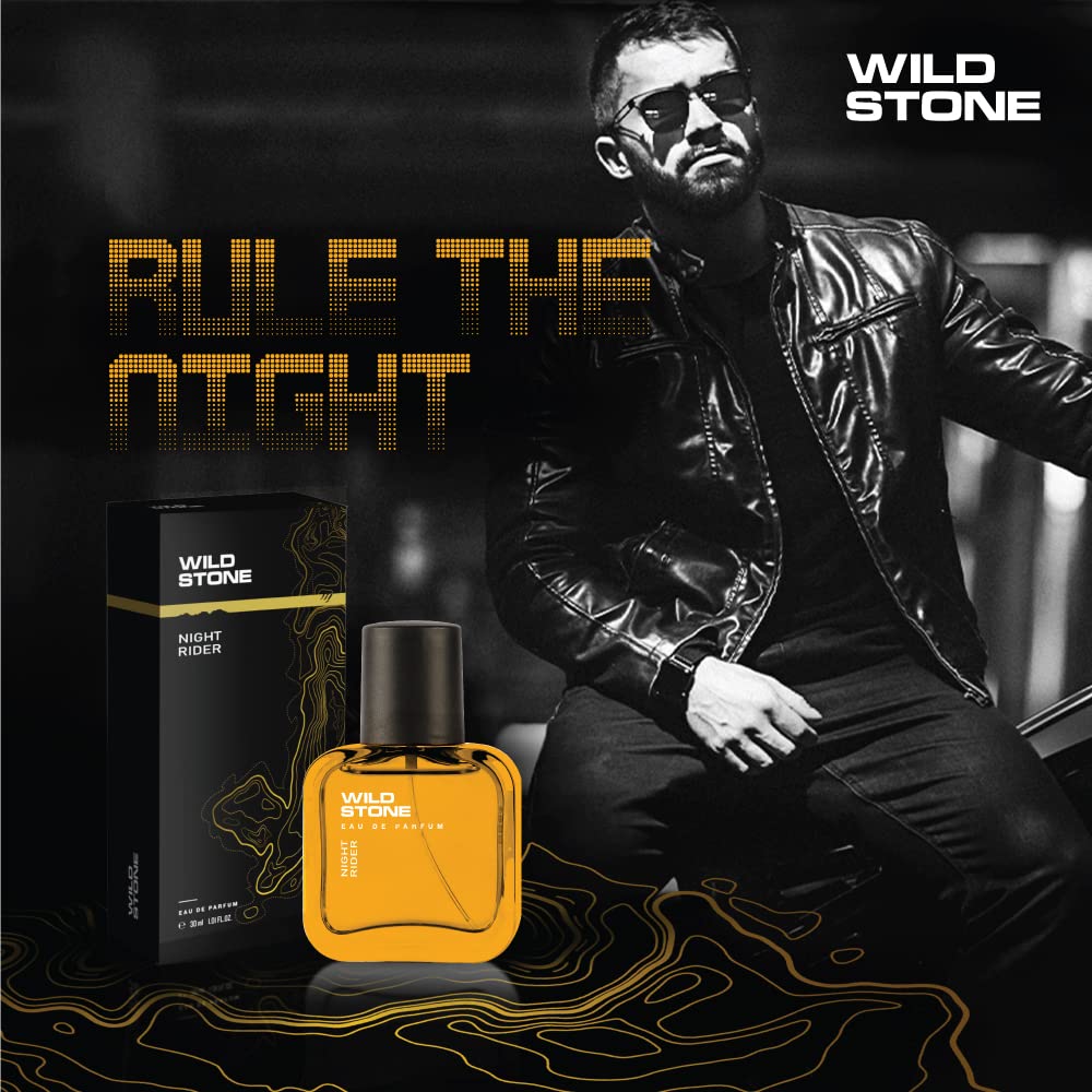 Wild Stone Night Rider Eau De Perfume Pack Of 2 For Men 60ml 2.0 Fl.oz. | Long Lasting Fragrance