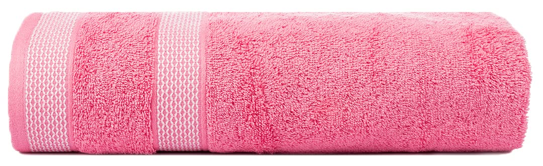 Casa Copenhagen Egyptian Cotton Exotic Hand Towel 400 Gsm (Pink)- 2 Pcs