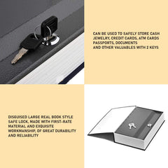 Book Locker Dictionary Book Safe With Key Lock, Book Safe Locker, Hidden Safe Jewellery Box Cash Locker For Home & Office 18 X 12 X 5.5 Cm, Colour - Multicolour