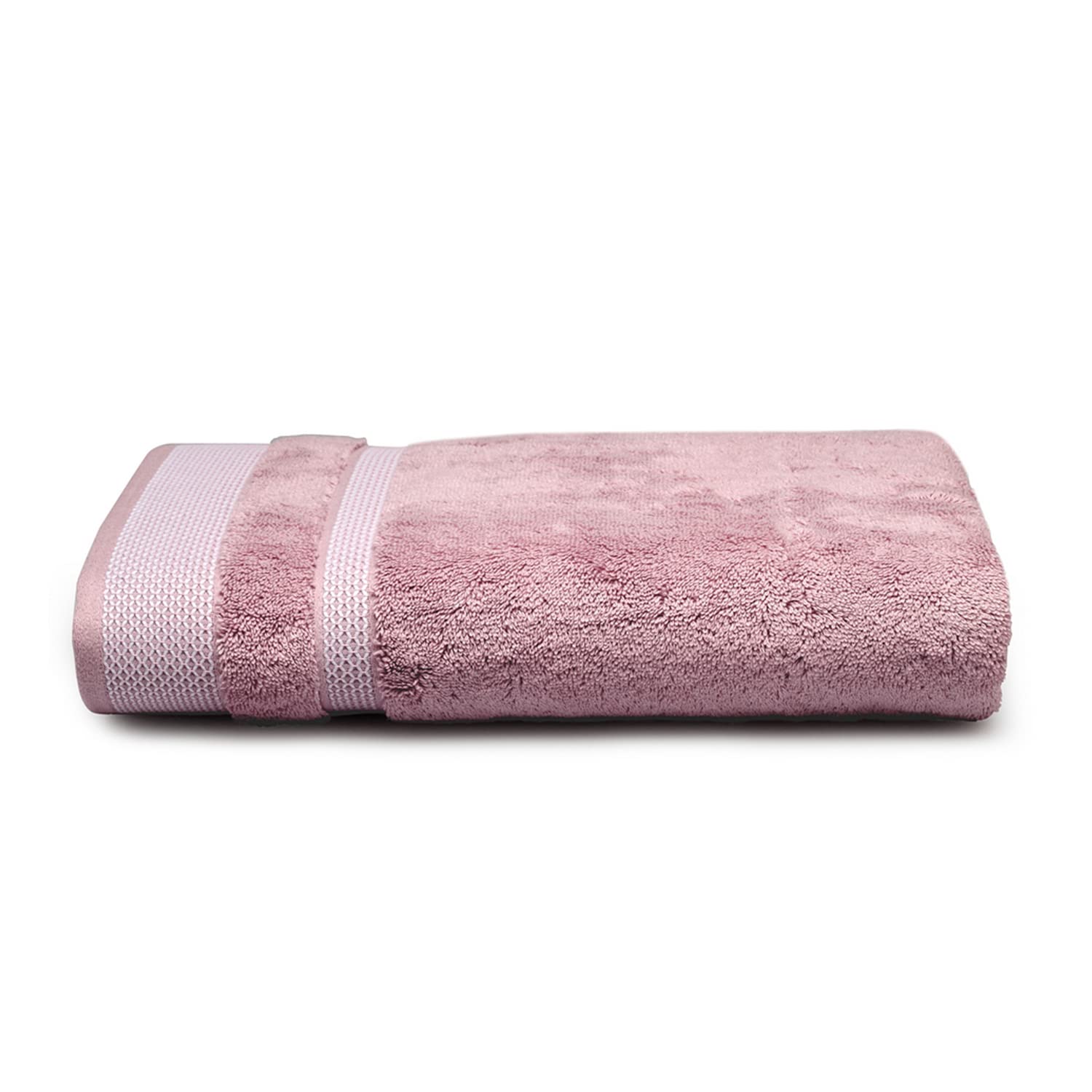 Spaces Hygro Cotton Bath Towel 705 Gsm | Blooms Softer When Washed Ultra Absorbency Dries You Quicker (Light Violet)
