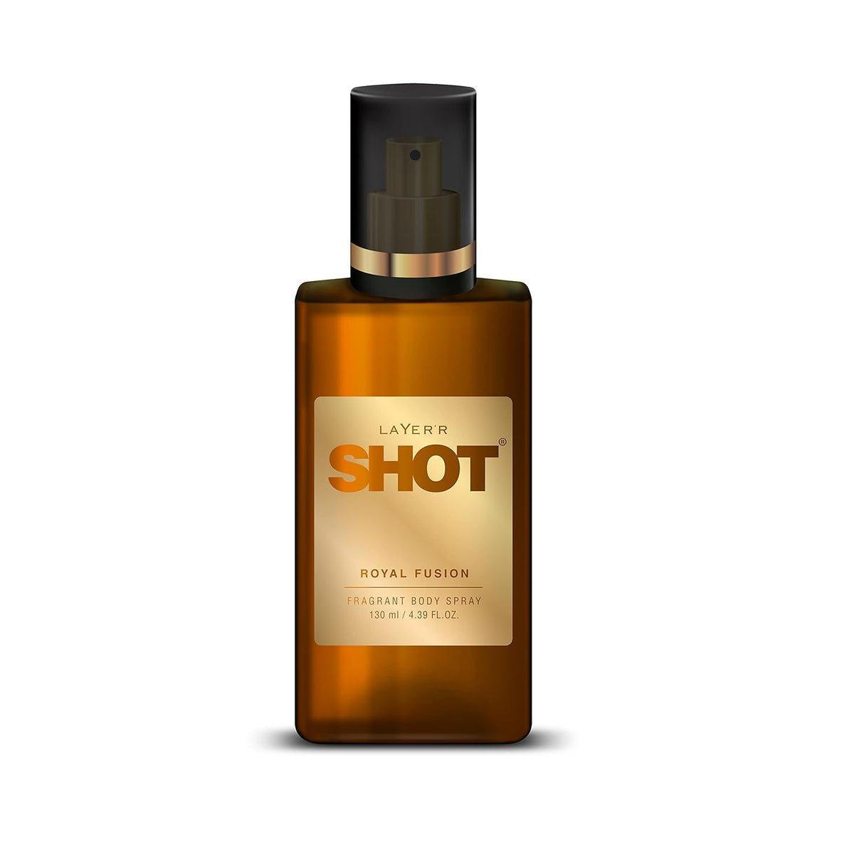 Layer'r Shot Royal Fusion Fragrant Body Spray 130ml 4.39 Fl.oz. | Long Lasting Fragrance For Men