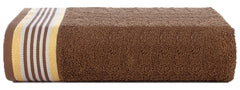 Casa Copenhagen Germany Design 500 Gsm | He & She Super Soft Collection 100% Cotton Large Bath Towel - Brown & Sandy Beige (2 Pieces)
