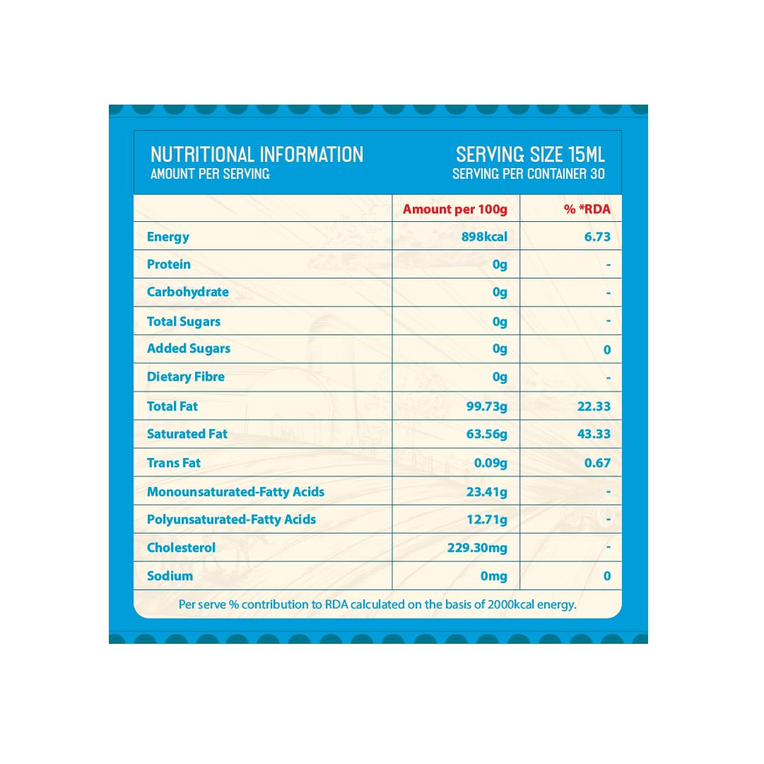 Pure Desi Buffalo Ghee By Parsi Dairy Farm'S | Healthy & Nutrients Buffalo Ghee Perfect For Heart Health | (1 Litr) 33.8 Ounce | Jar Pack
