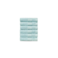 Trident Soft Comfort Air Rich 100% Cotton Bath Towel 500 Gsm | Highly Absorbent Towels For Men/Women 6 Pcs Face Towel Set (Nile Blue)