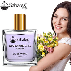 Sabates Glamorous Girls Eau De Parfum 50ml 1.6 Fl.oz. |  Long Lasting Fragrance Gift For Women