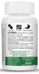 Nutrija Ashwagandha 500mg, Balances Mental & Physical Vitality, Supports Healthy Nervous System | 60 Capsules 100gm 0.2lbs