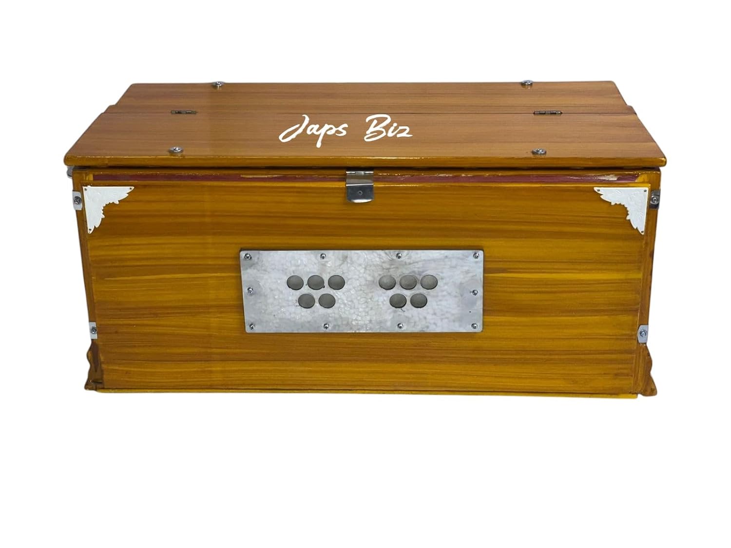 Harmonium With Cover & Free Carry Bag - 7 Stopper, Double Bellow, 39 Keys, Two Reeds (Bass-Male), 3 1/4 Octave | Handmade Instrument