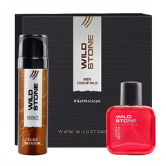 Wild Stone Bronze Body Spray Perfume 120ml 4.0 Fl.oz. & Ultra Sensual Eau De Parfum 30ml 1.0 Fl.oz. | Perfect Gifr Set For Husband