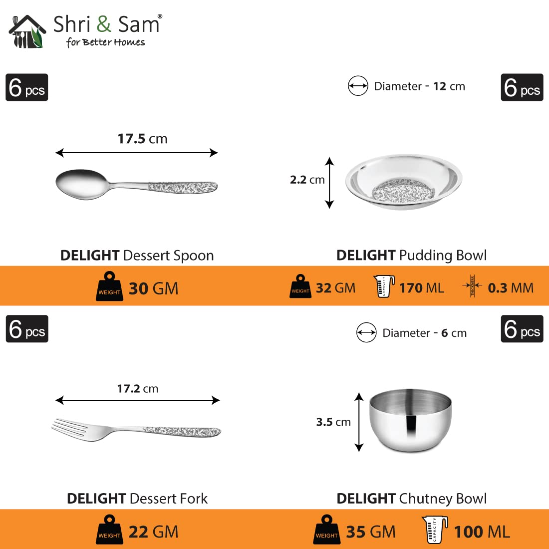 Designer Stainless Steel Delight Laser Bloom Dinner Set Of 50 Pieces, Silver | Easy To Clean & Dishwasher Safe