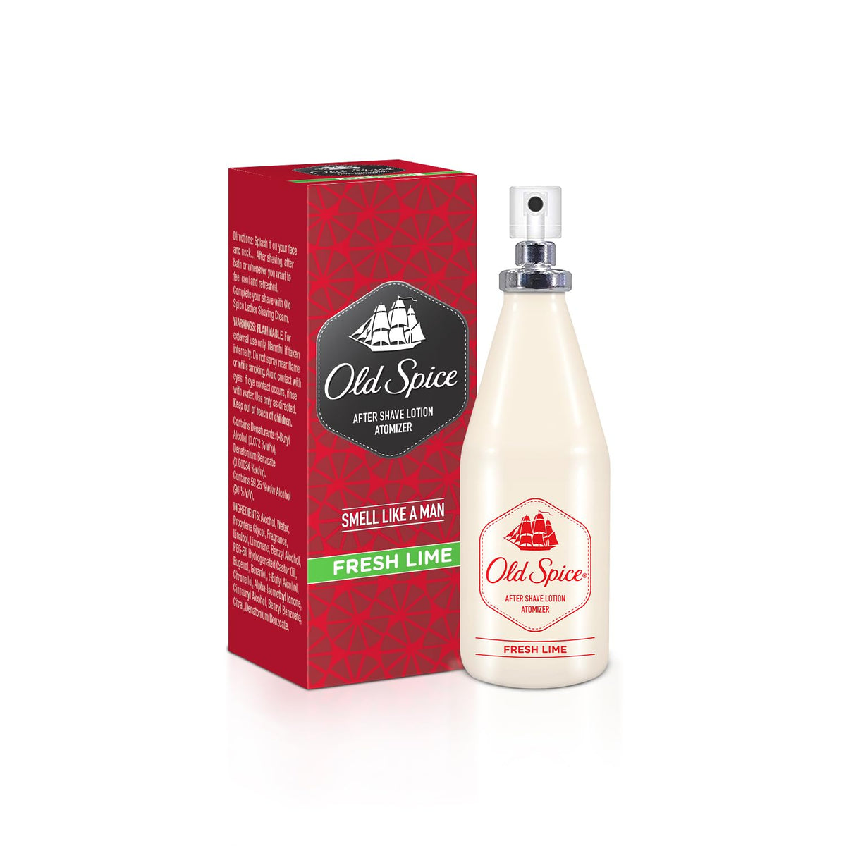 Old Spice After Shave Lotion | Atomizer Spray | Fresh Lime | Cool, Aromatic & Fresh | 150ml 5 Fl.oz.