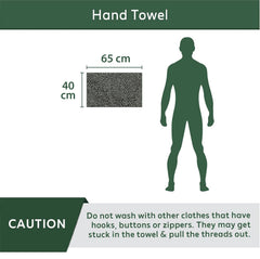 Heelium Bamboo Hand Towel 800 Gsm | Ultra Absorbent & Anti-Bacterial 3x Softer Than Cotton Towels | Pack Of 3 - Iris